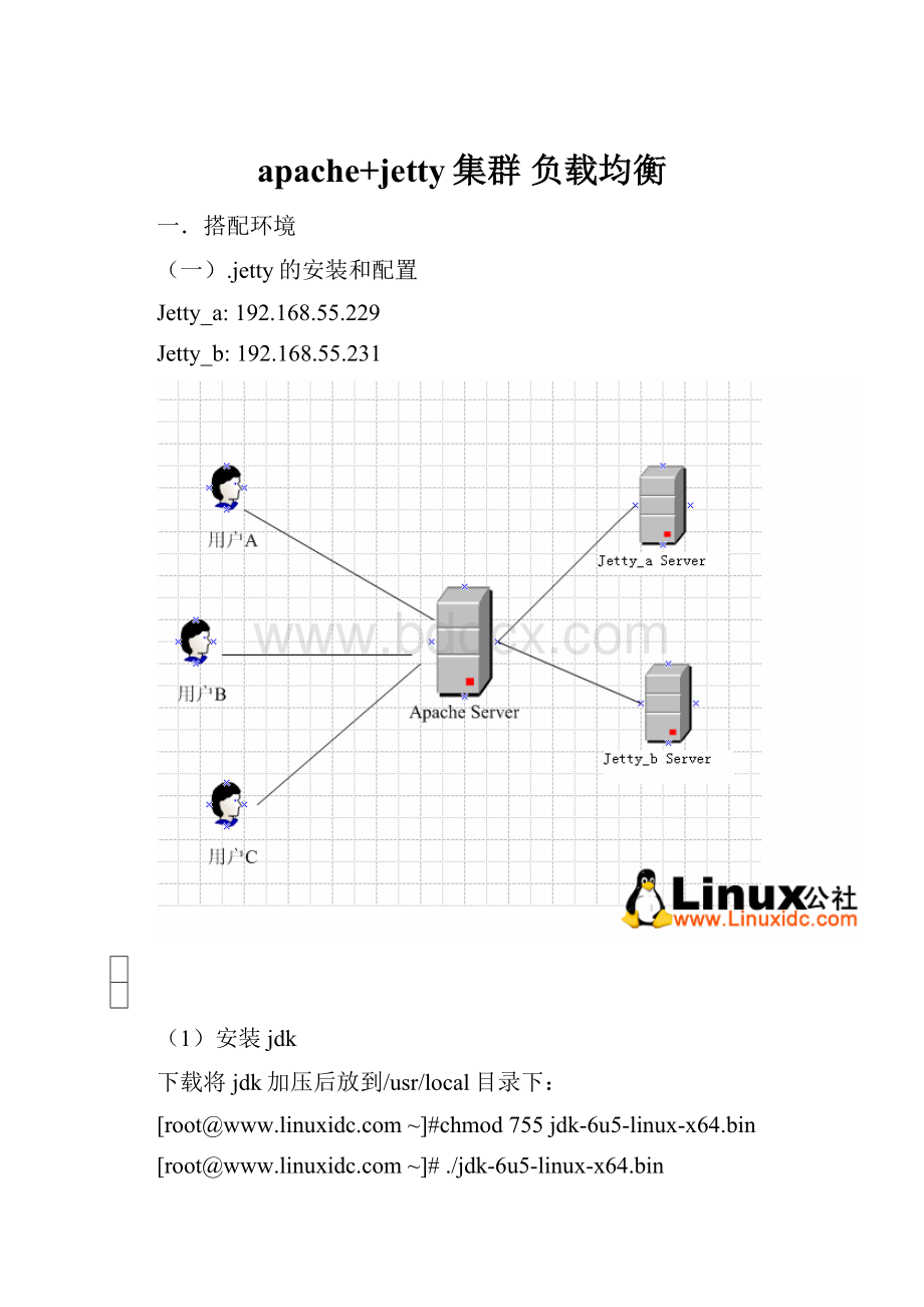 apache+jetty集群 负载均衡.docx