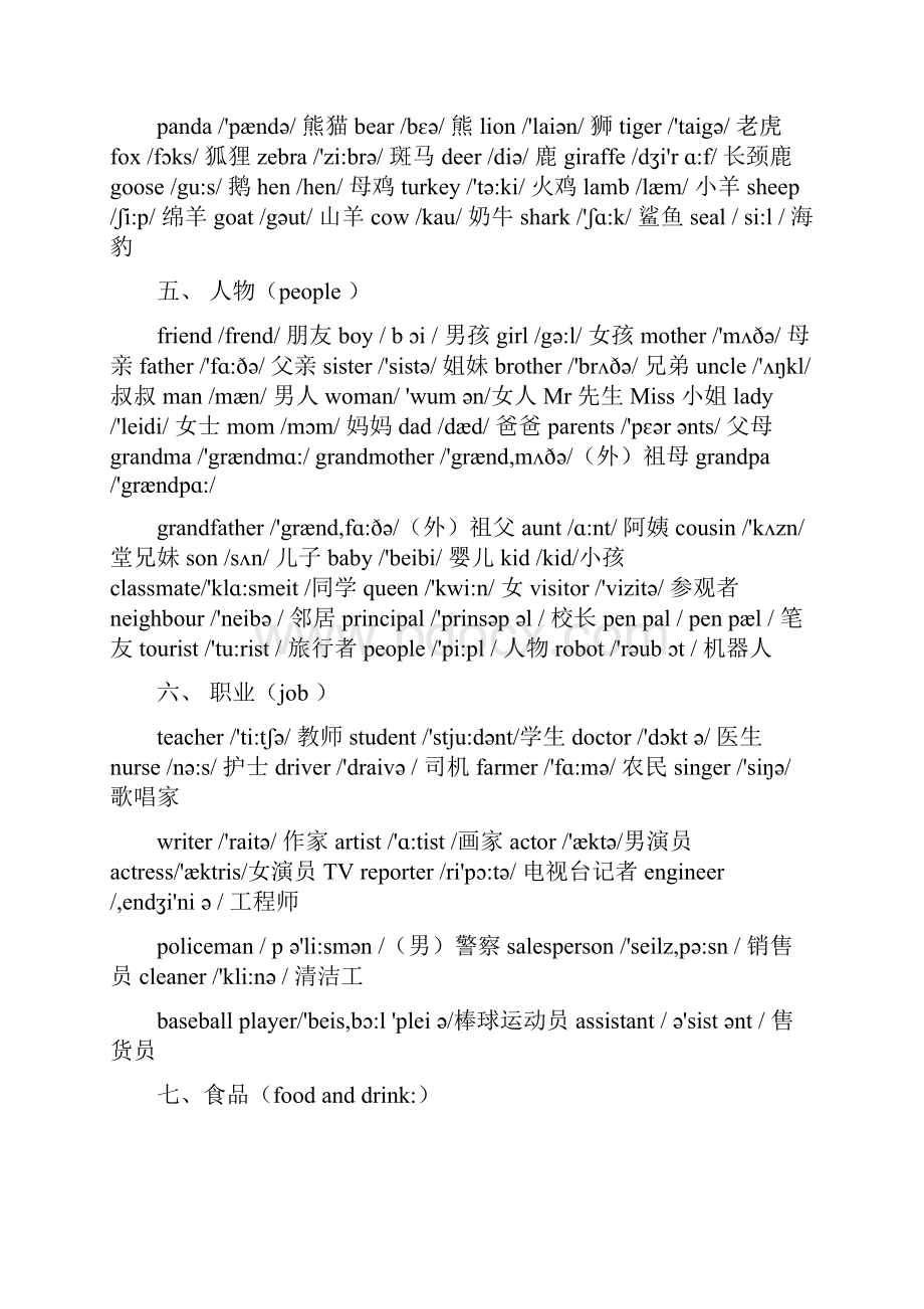 小学英语单词分类表.docx_第2页