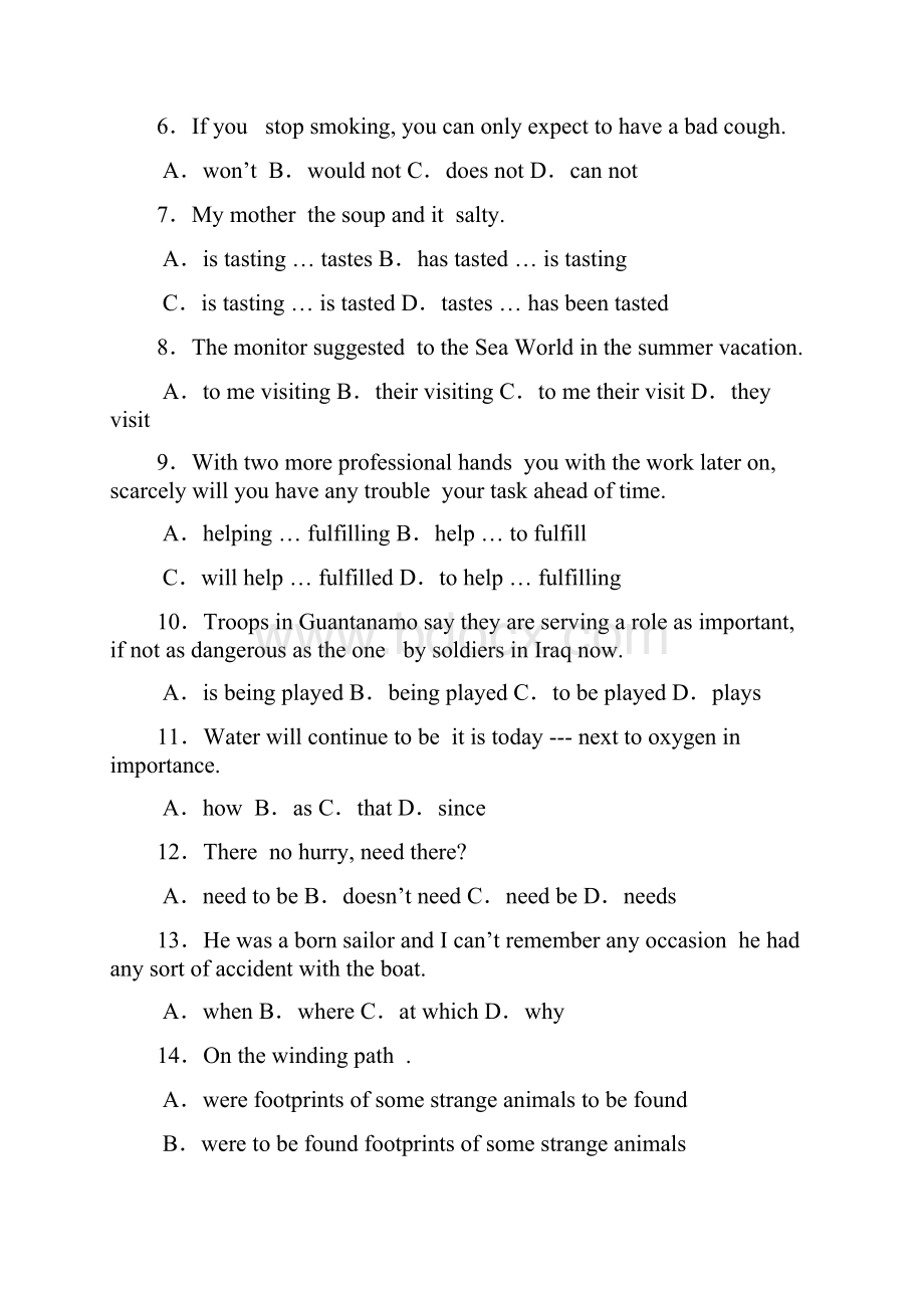 英语高三译林牛津11unit4练习题01高考重点测试解析.docx_第2页