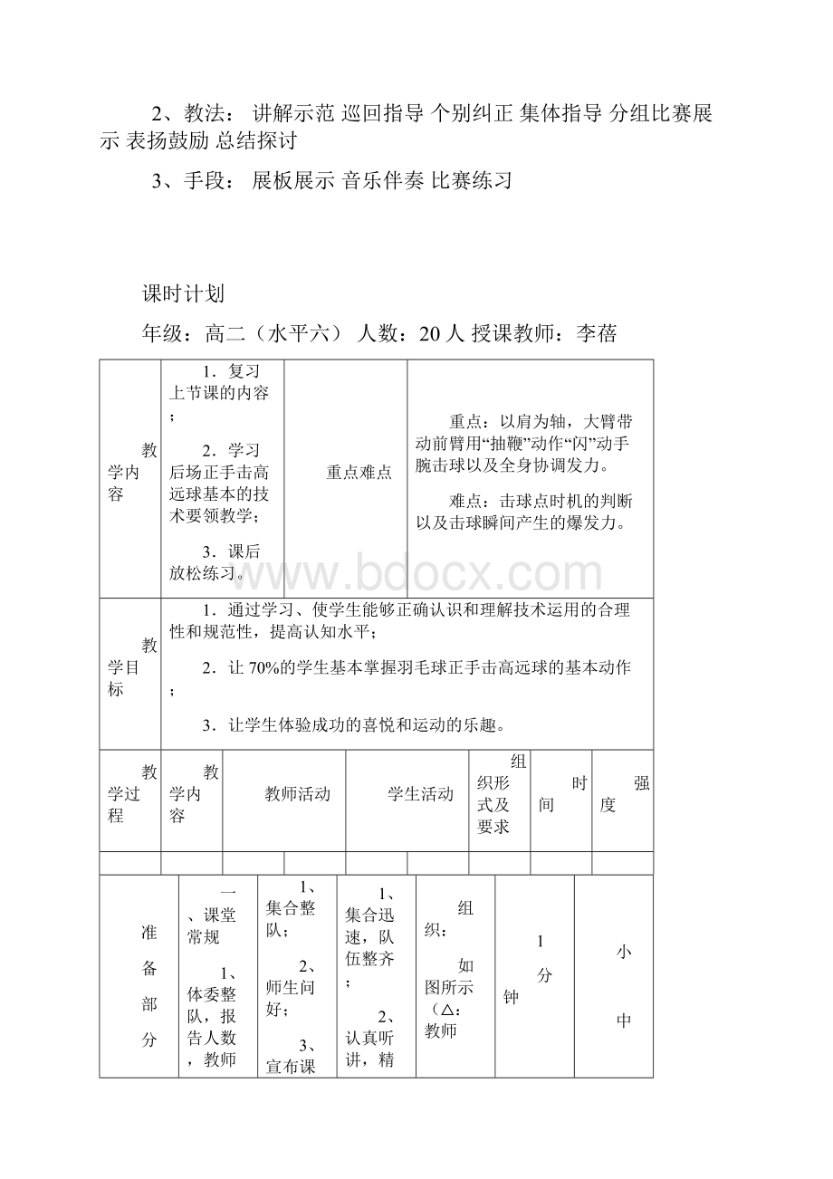 羽毛球教案之高远球参考模板.docx_第3页