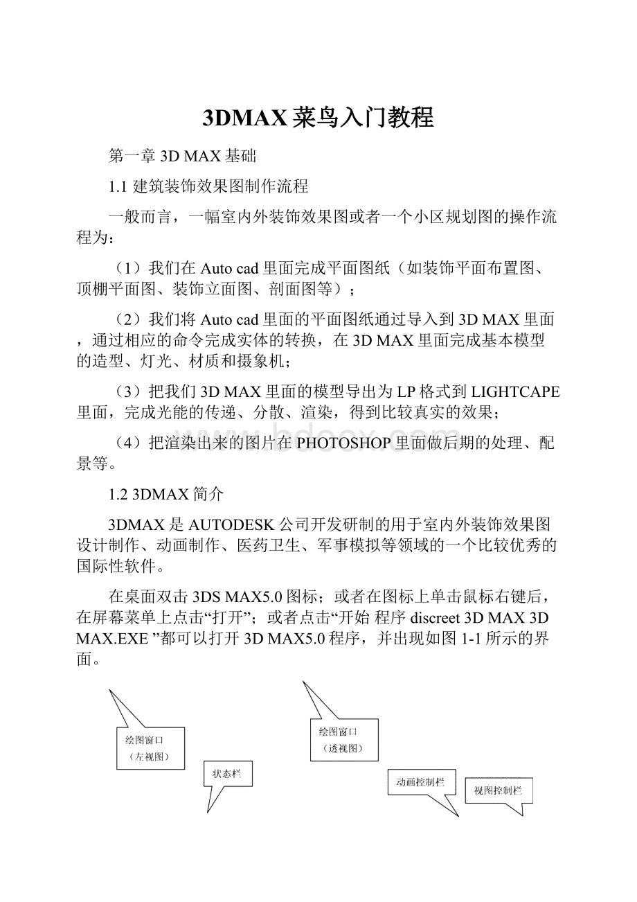 3DMAX菜鸟入门教程.docx