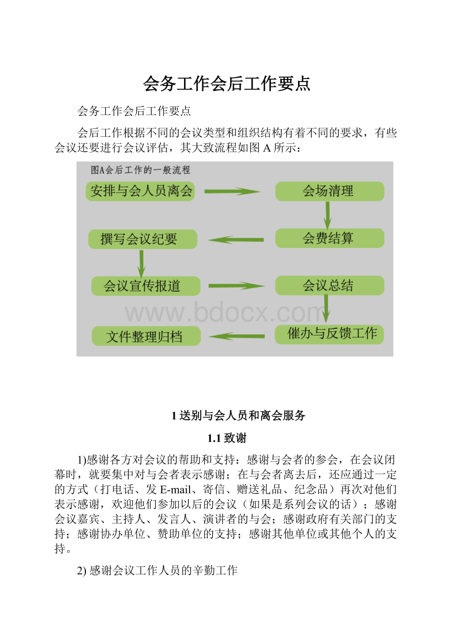 会务工作会后工作要点.docx_第1页