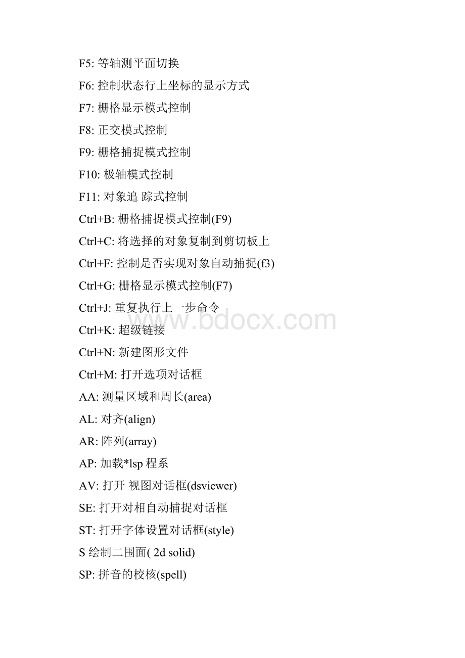 AUTO CAD 快捷键.docx_第3页