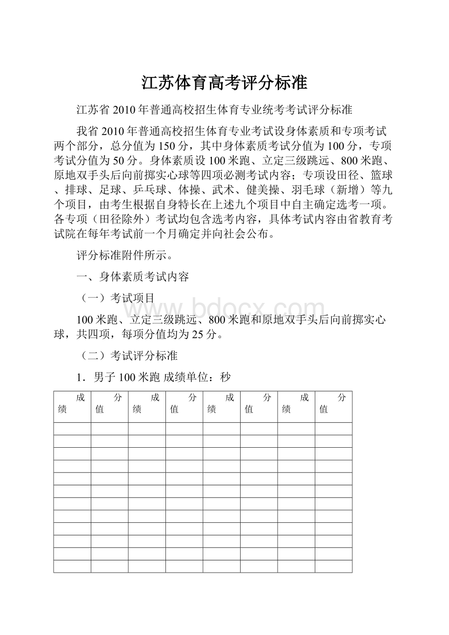 江苏体育高考评分标准.docx_第1页