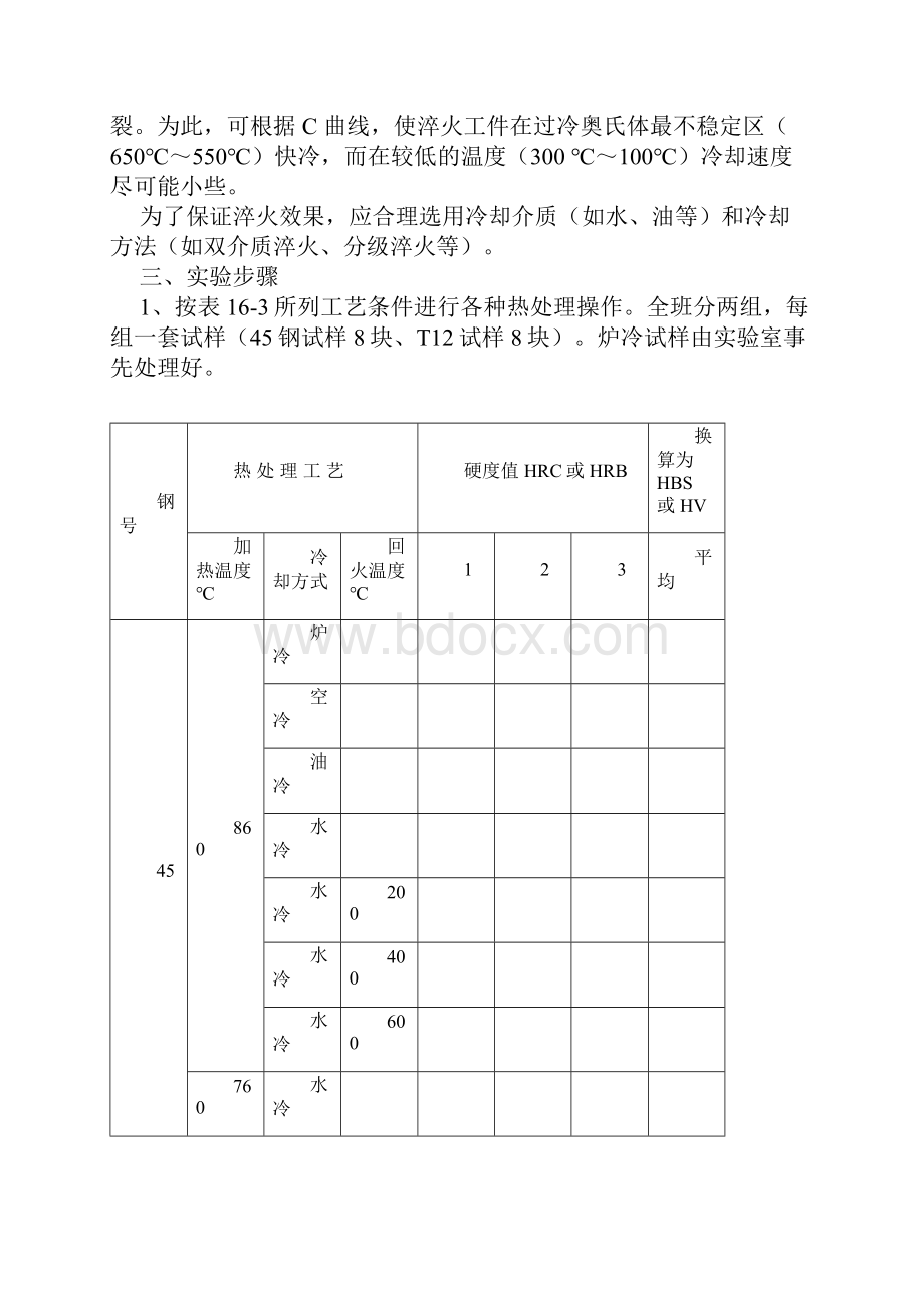 金属热处理原理及工艺实验指导书定稿.docx_第3页