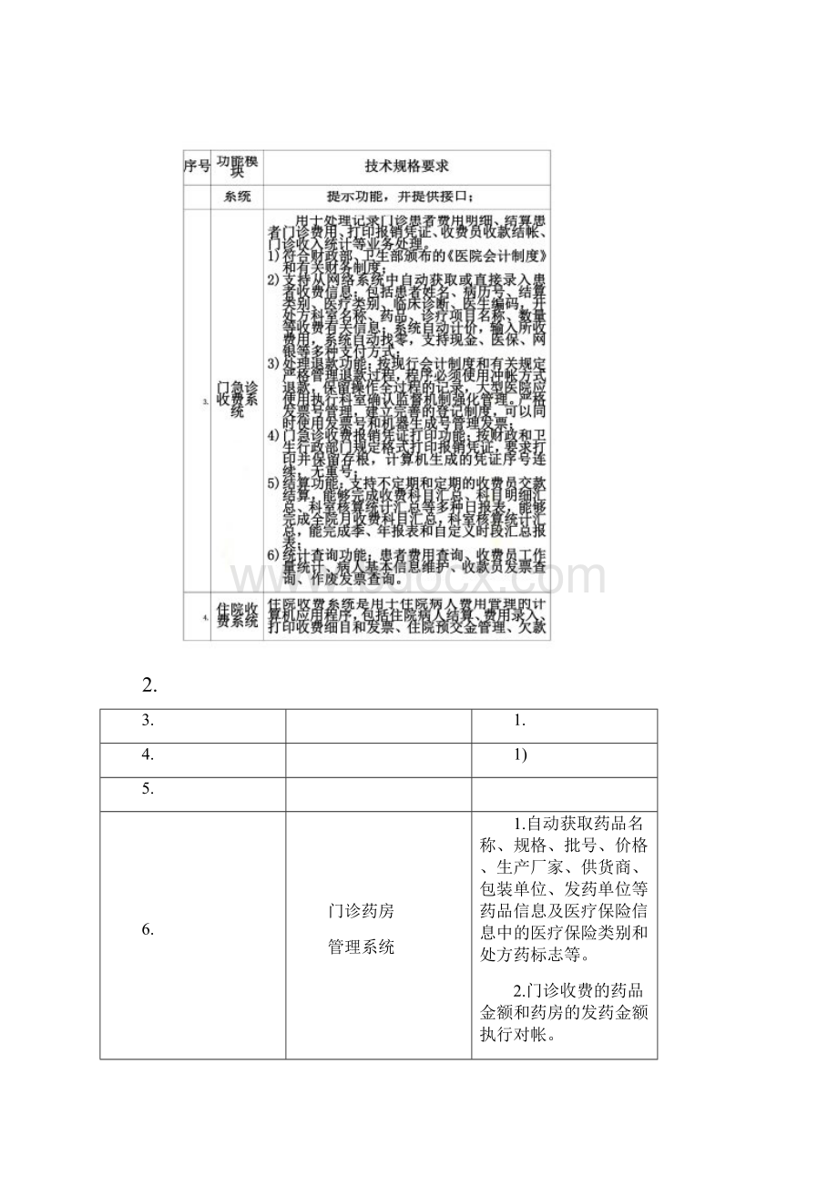 医疗信息管理系统HIS需求分析.docx_第3页