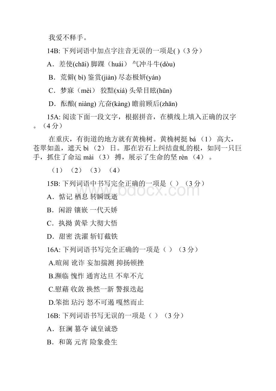 重庆市中考语文1416年基础知识汇总.docx_第3页