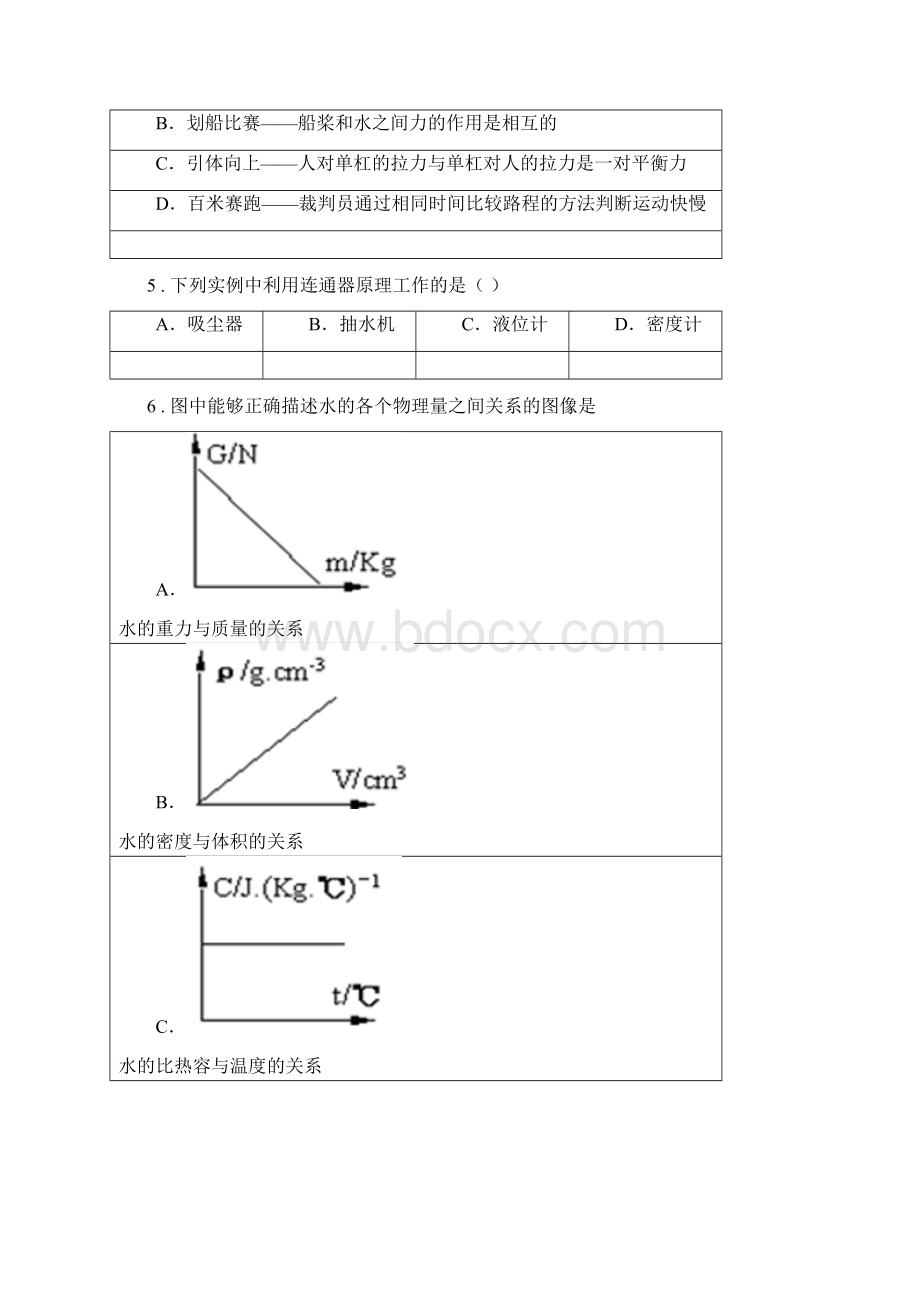 新人教版度八年级下学期期中物理试题II卷.docx_第2页