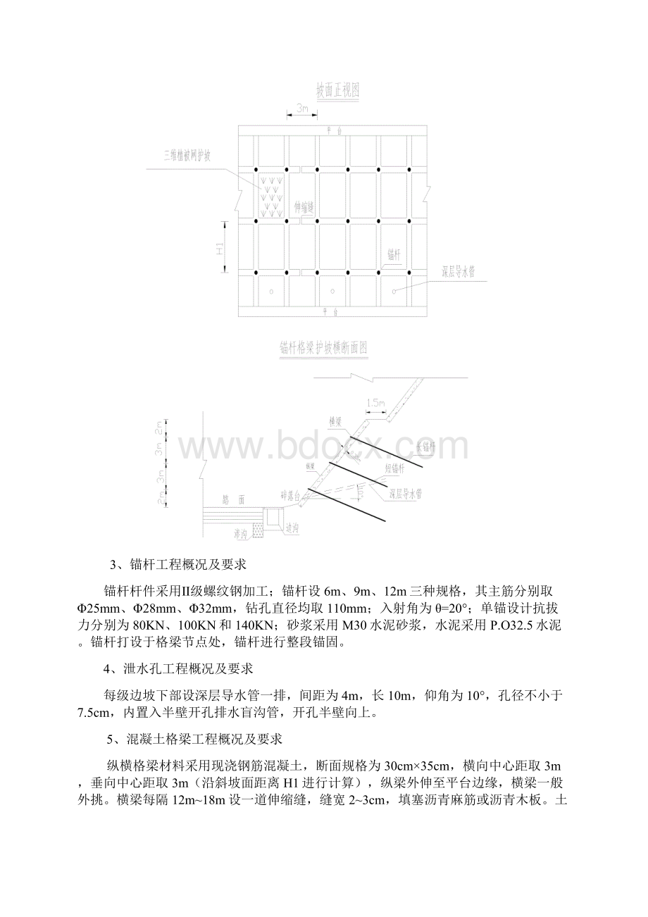 锚杆框格护坡施工方案.docx_第3页