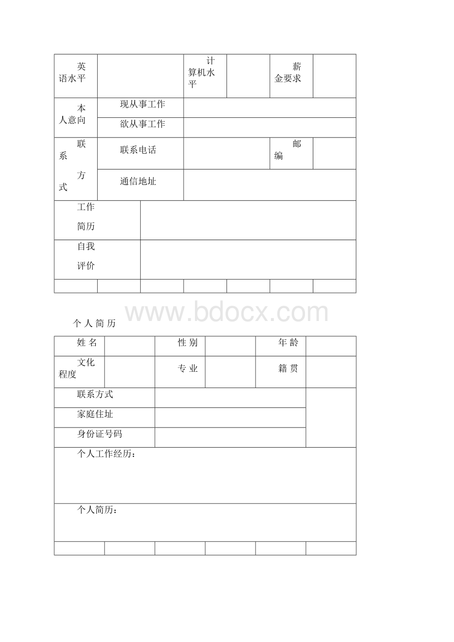 个人简历模板可修改精华版.docx_第3页