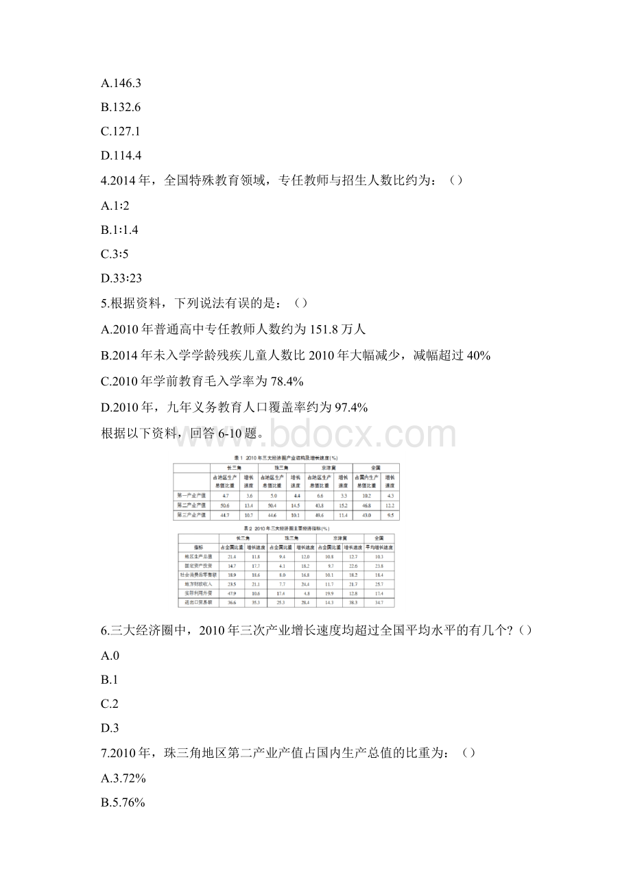 下半年四川省公务员笔试行测资料分析题及解析.docx_第2页