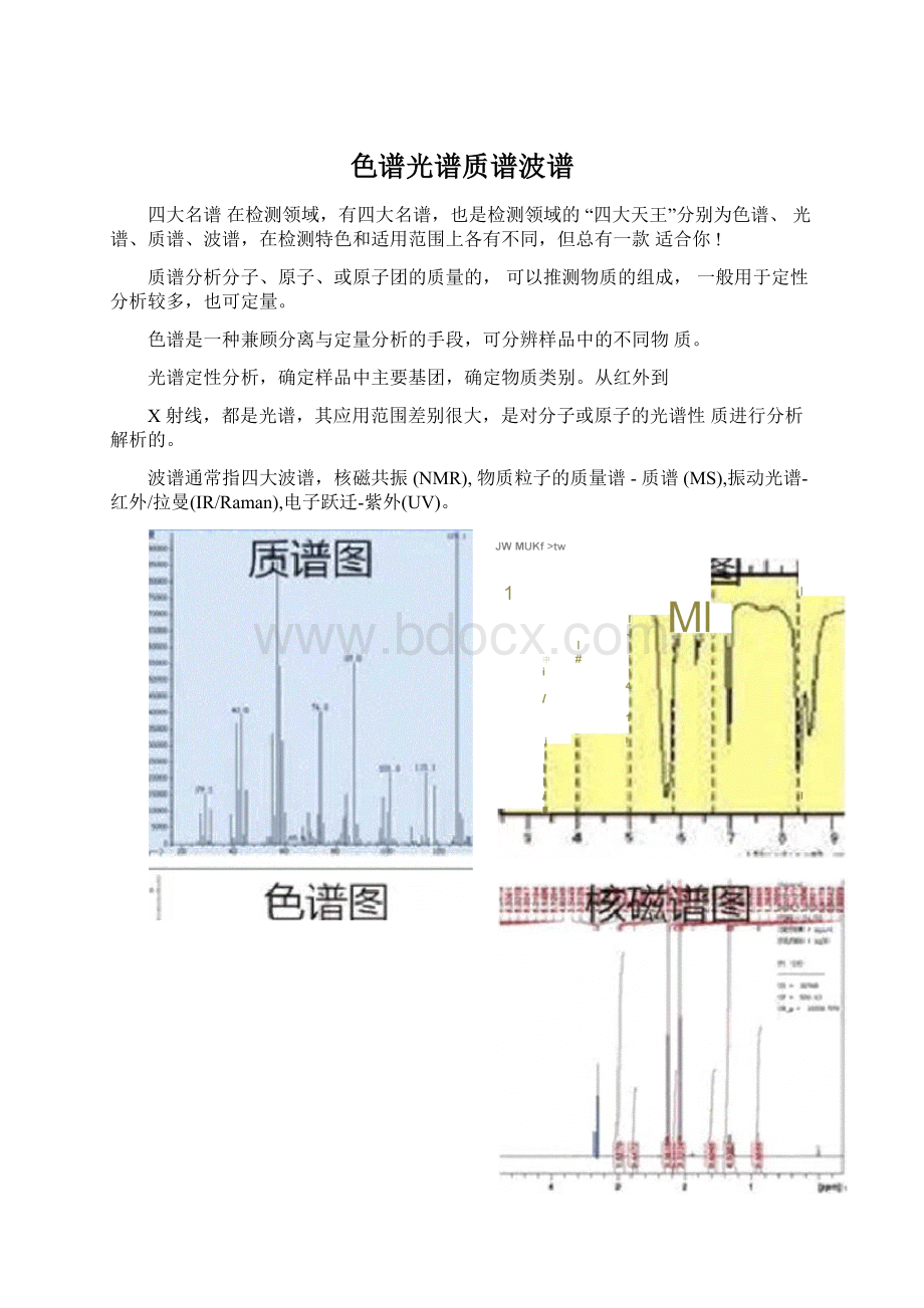 色谱光谱质谱波谱.docx