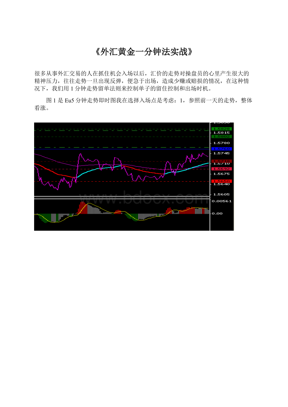 《外汇黄金一分钟法实战》.docx