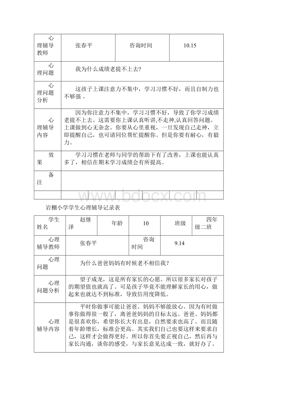 学生心理辅导记录文稿表格.docx_第3页