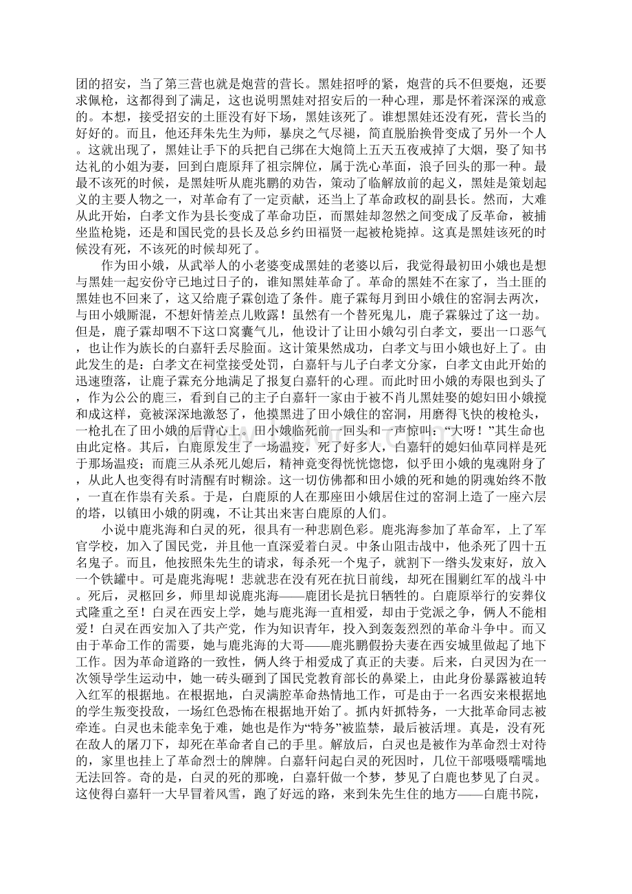 白鹿原小说读后感.docx_第3页