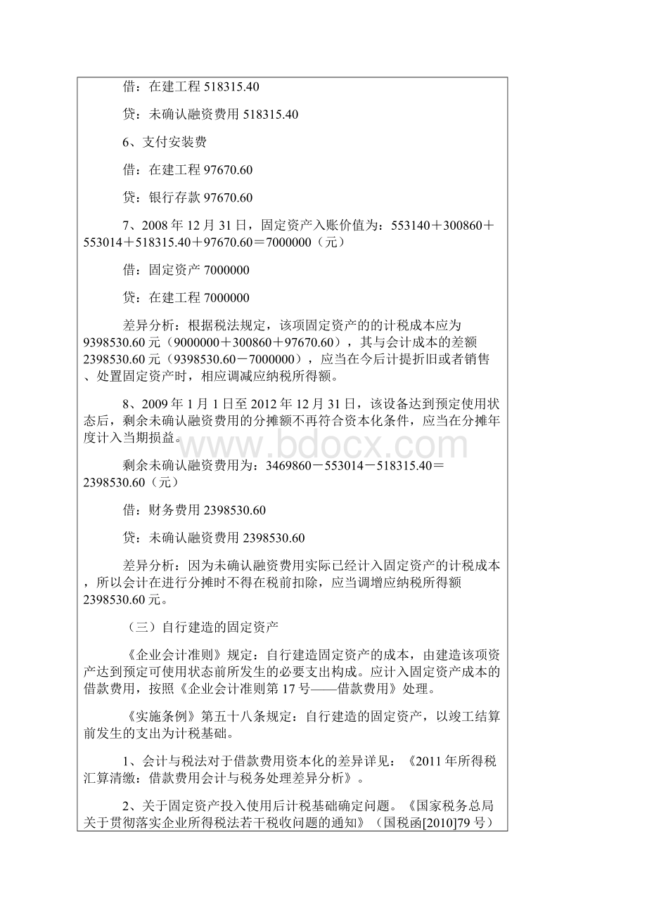 最新所得税汇算清缴固定资产会计与税法差异分析汇总.docx_第3页