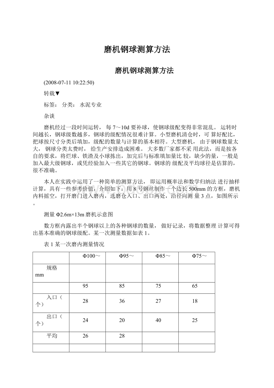 磨机钢球测算方法.docx_第1页