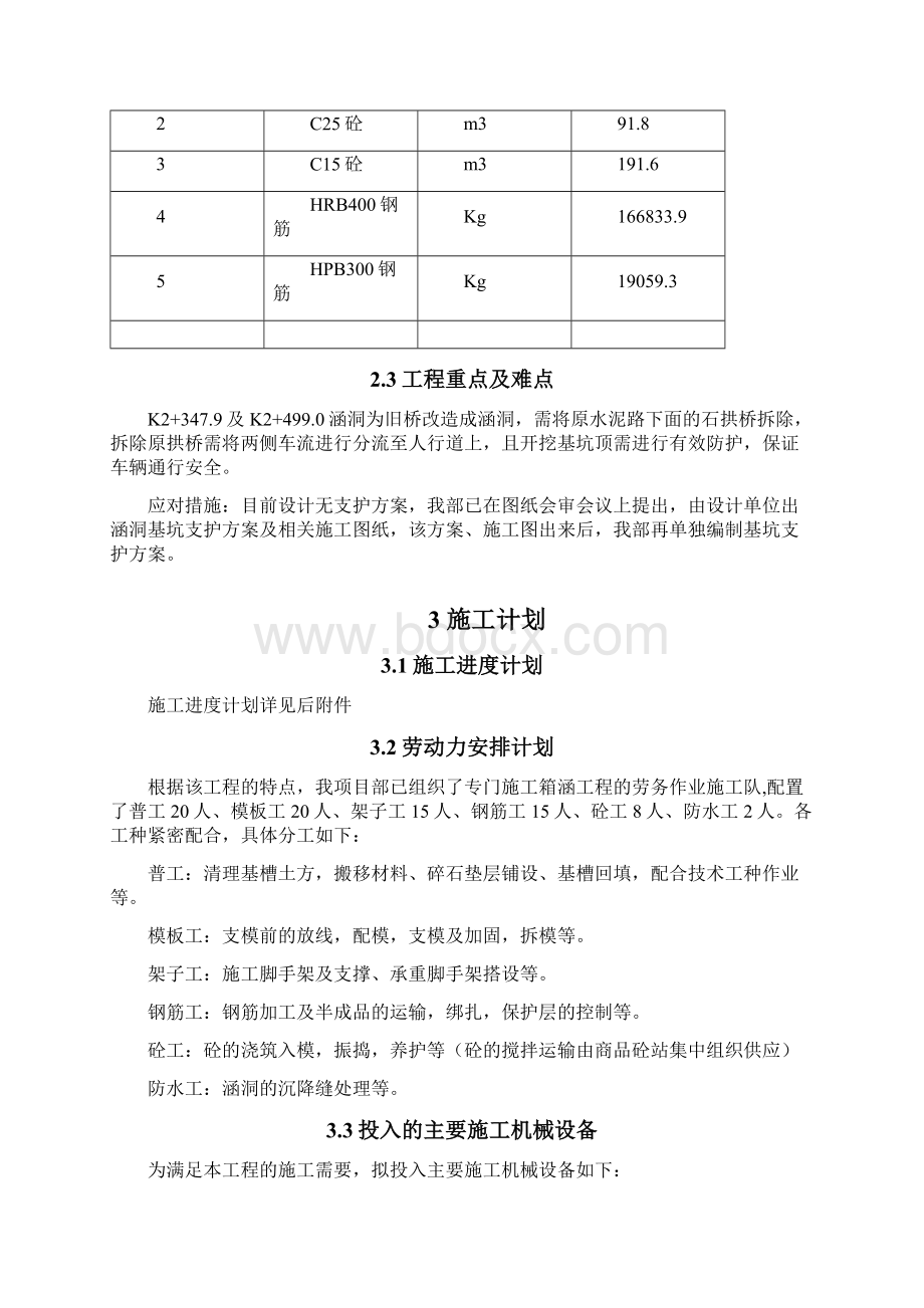 钢筋混凝土箱涵施工方案汇编.docx_第3页