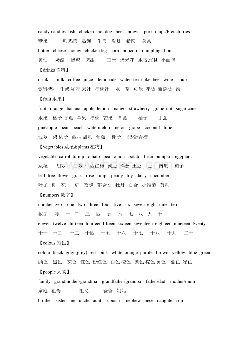 新版剑桥少儿英语一级单词.docx_第2页