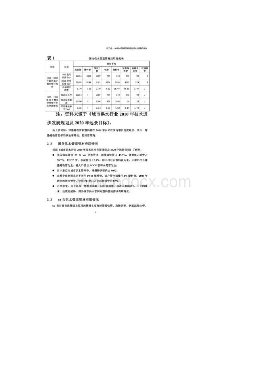 关于对xx市给水管道管材进行优化选择的建议.docx_第2页