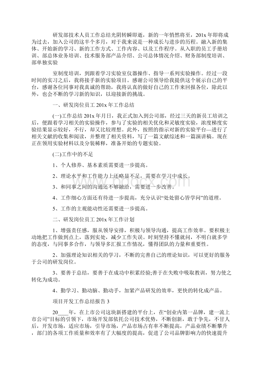 项目开发工作总结报告.docx_第2页