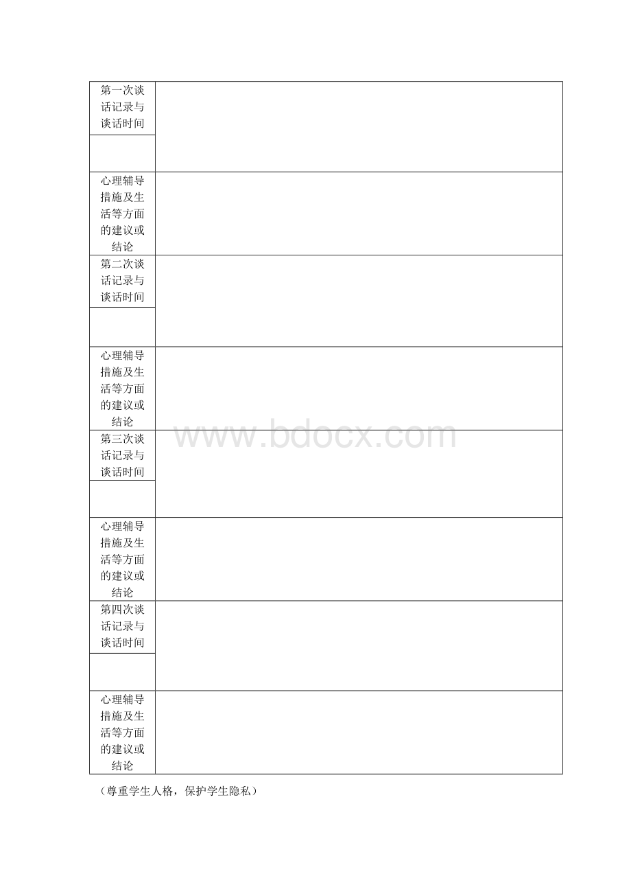 特殊学生心理健康档案表.doc_第2页