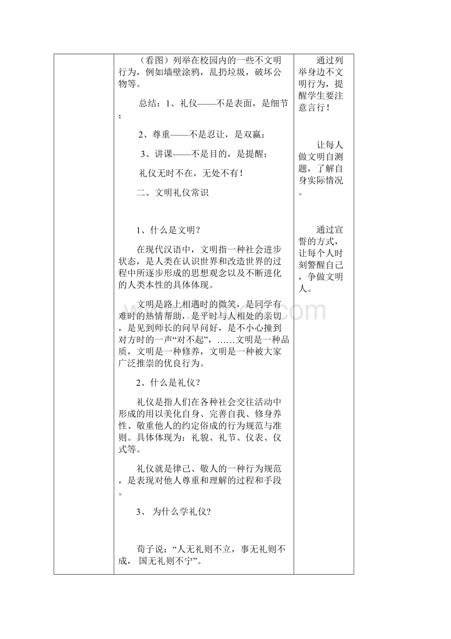 1《文明礼仪伴我行》养成课教案详解.docx_第3页