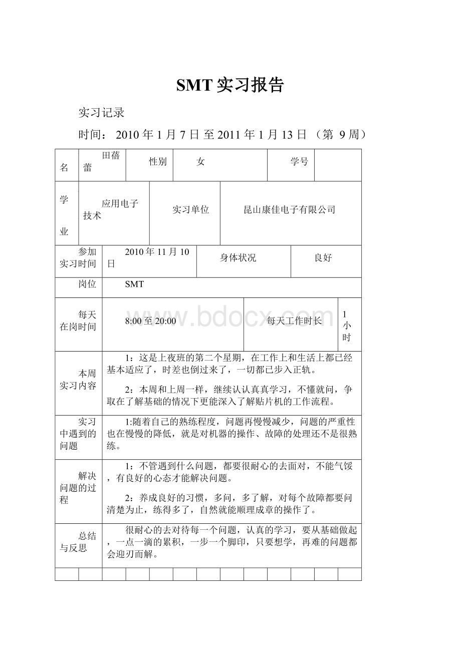 SMT实习报告.docx_第1页