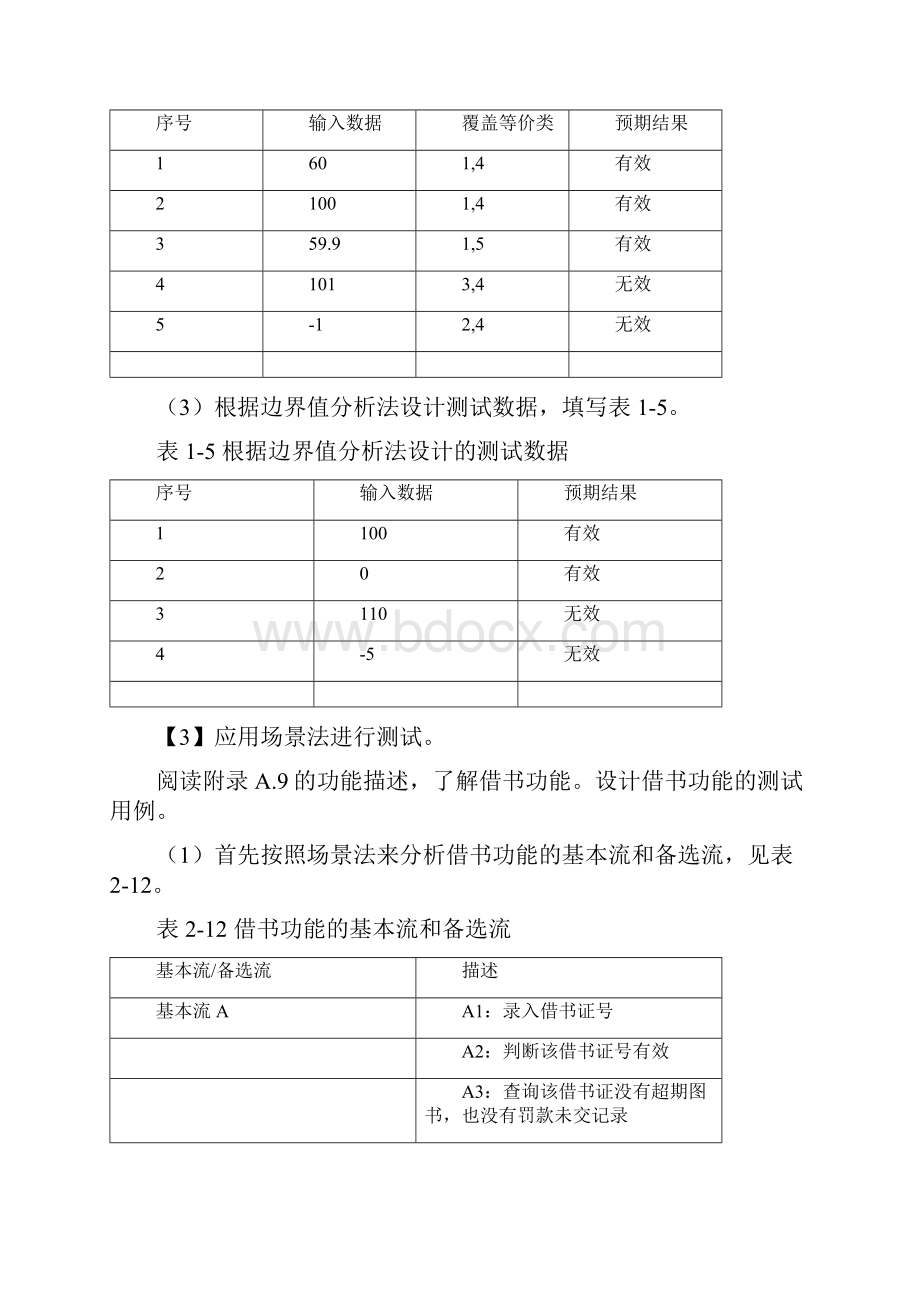 实验1利用黑盒测试技术设计测试用例.docx_第3页