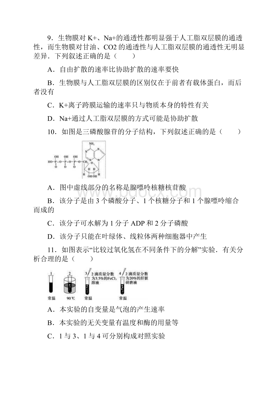 福建省龙海市学年高二生物下学期期末考试试题.docx_第3页