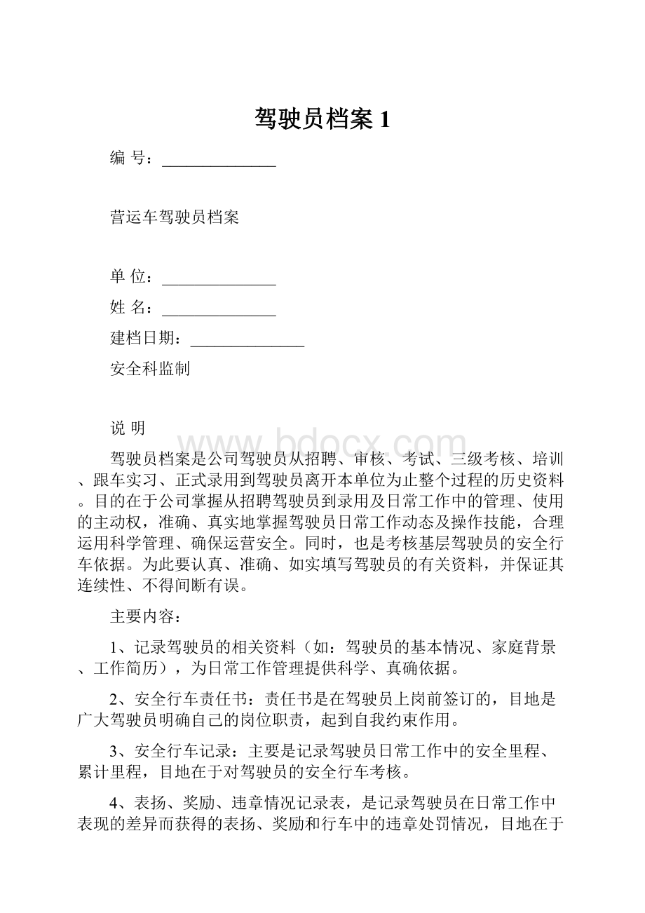 驾驶员档案1.docx_第1页