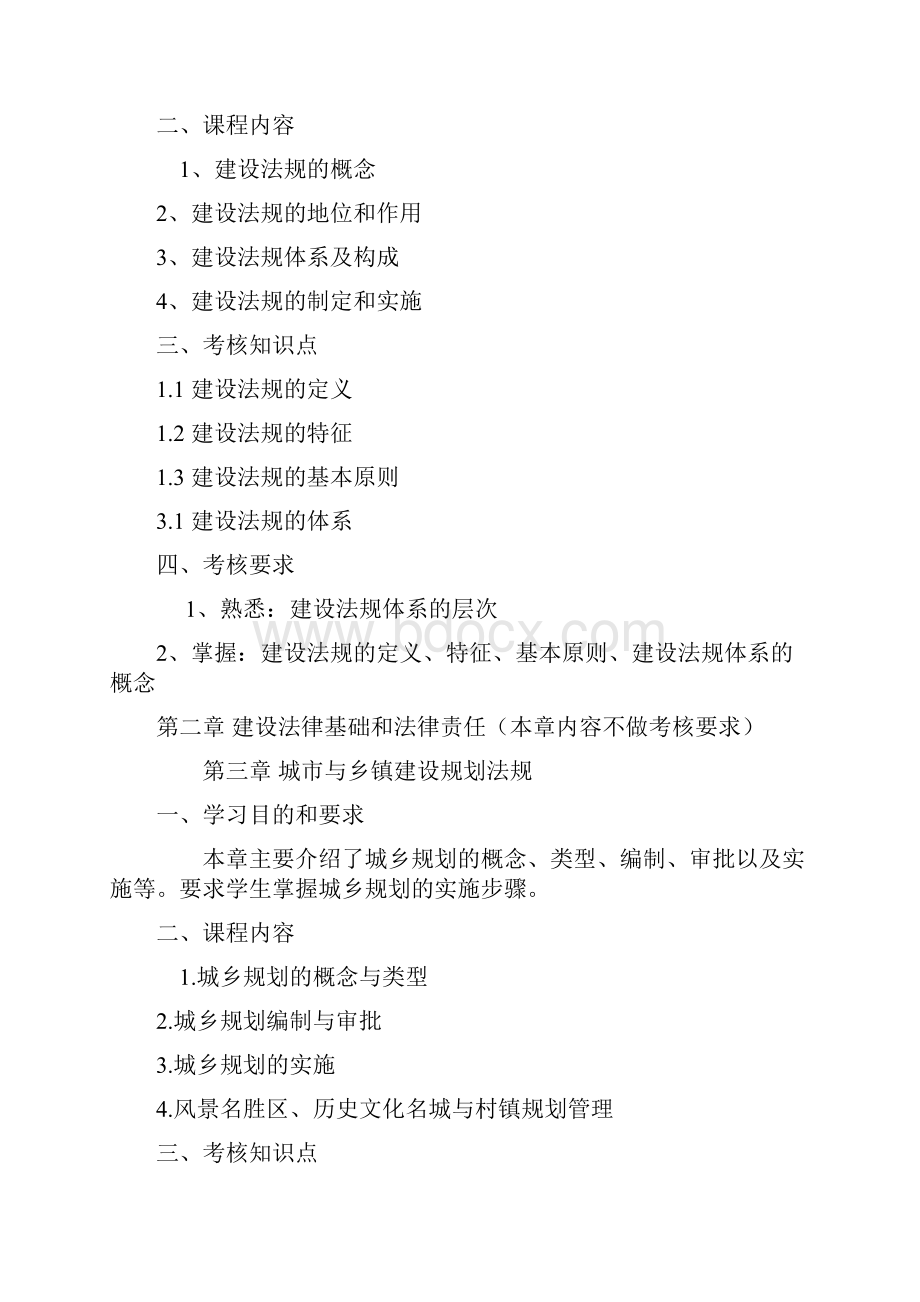 房地产与建设法规考试大纲范文.docx_第2页