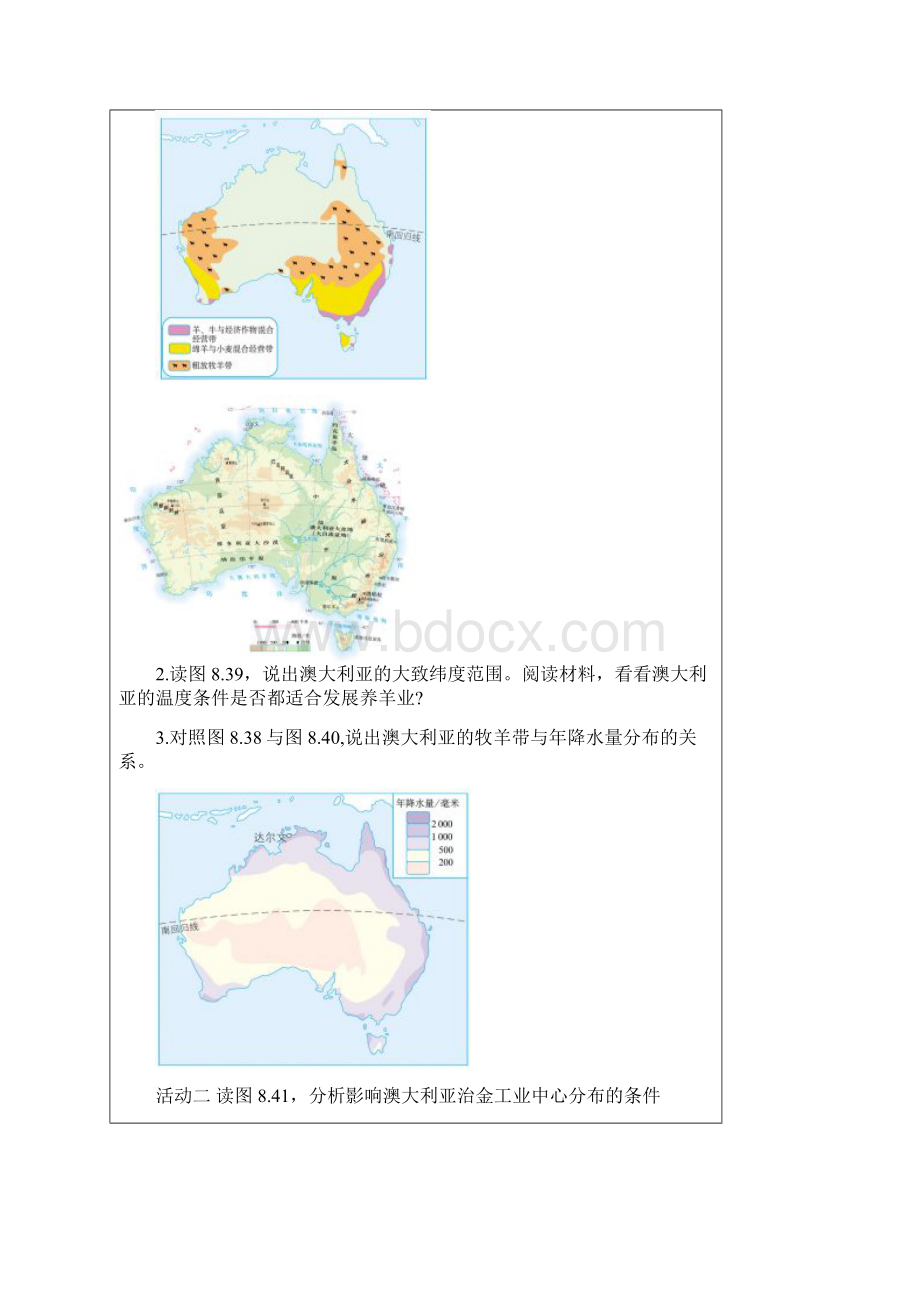 六年级地理下册《澳大利亚》创新导学任务单第2课时新版.docx_第2页