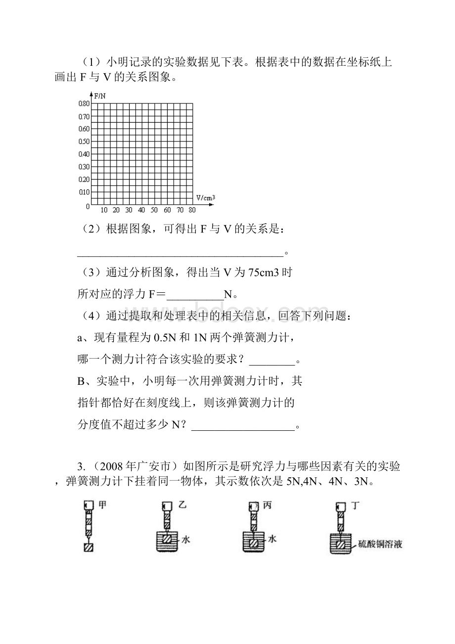 中考物理浮力大小与什么因素有关的实验探究.docx_第2页