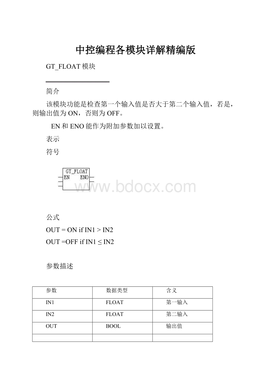 中控编程各模块详解精编版.docx