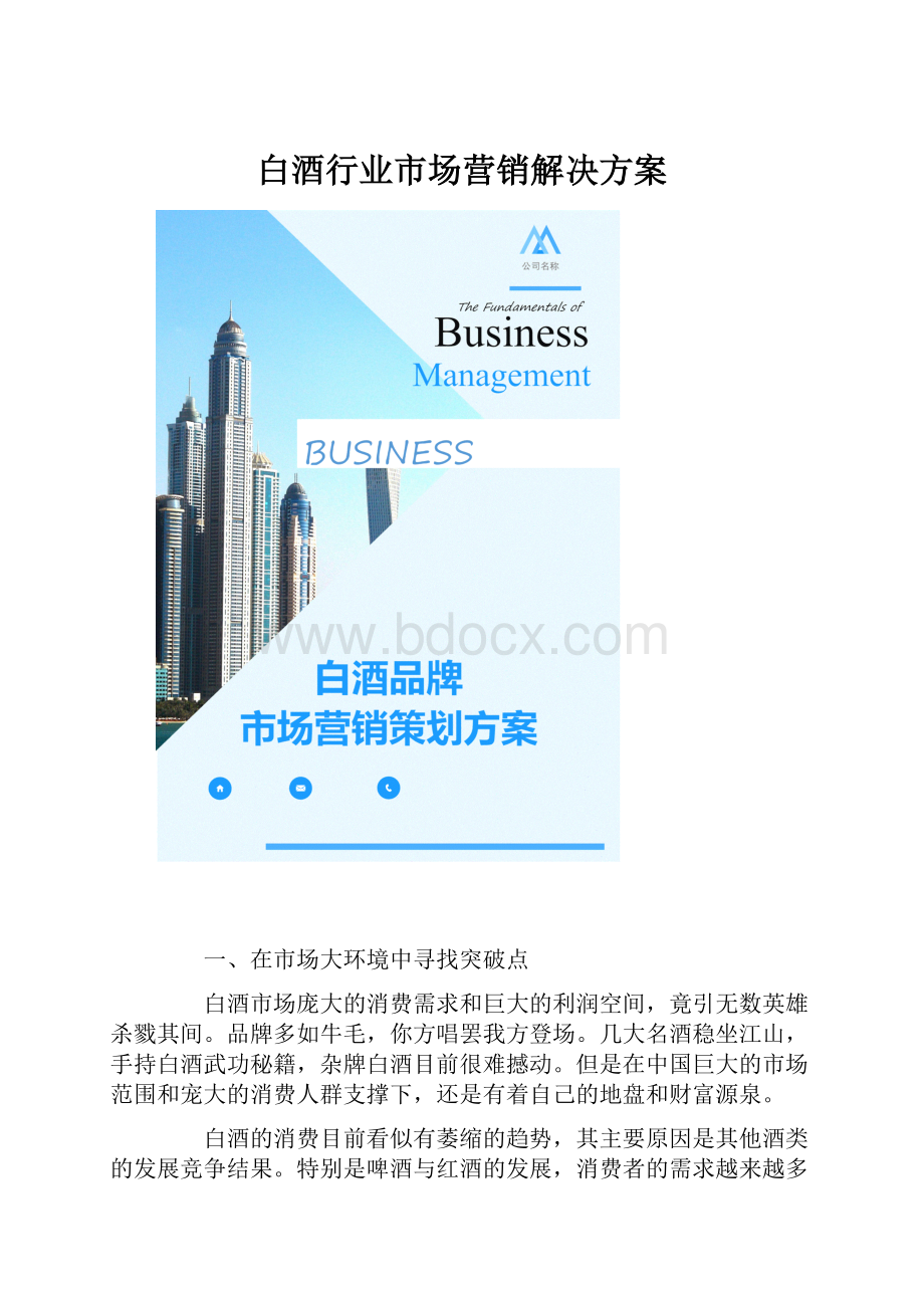 白酒行业市场营销解决方案.docx_第1页