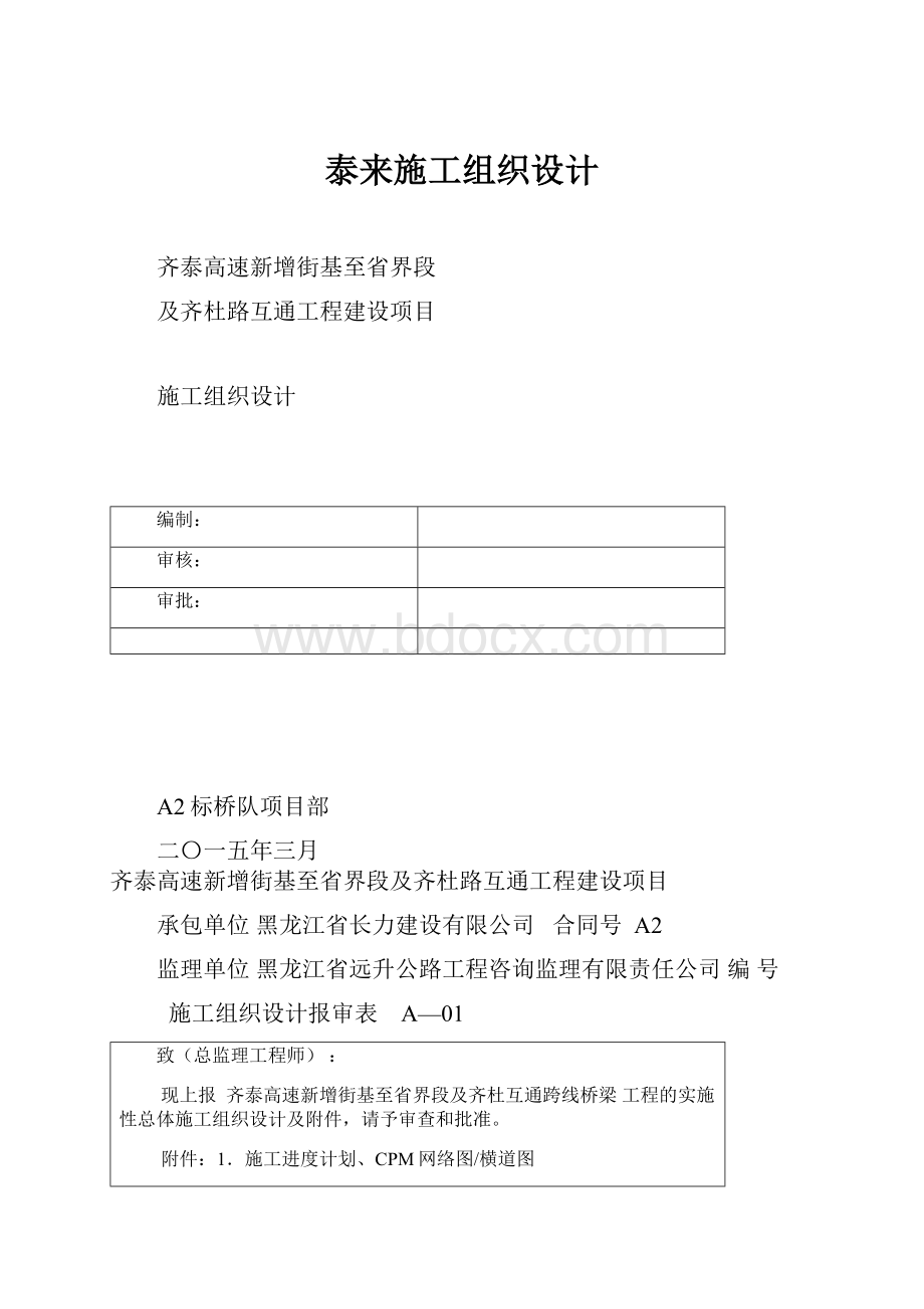 泰来施工组织设计.docx