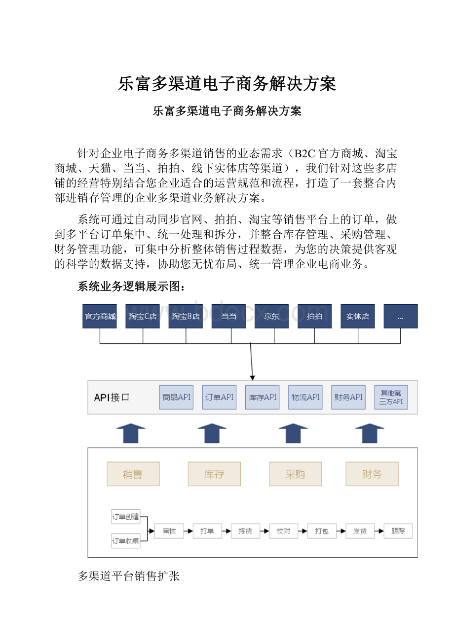 乐富多渠道电子商务解决方案.docx_第1页