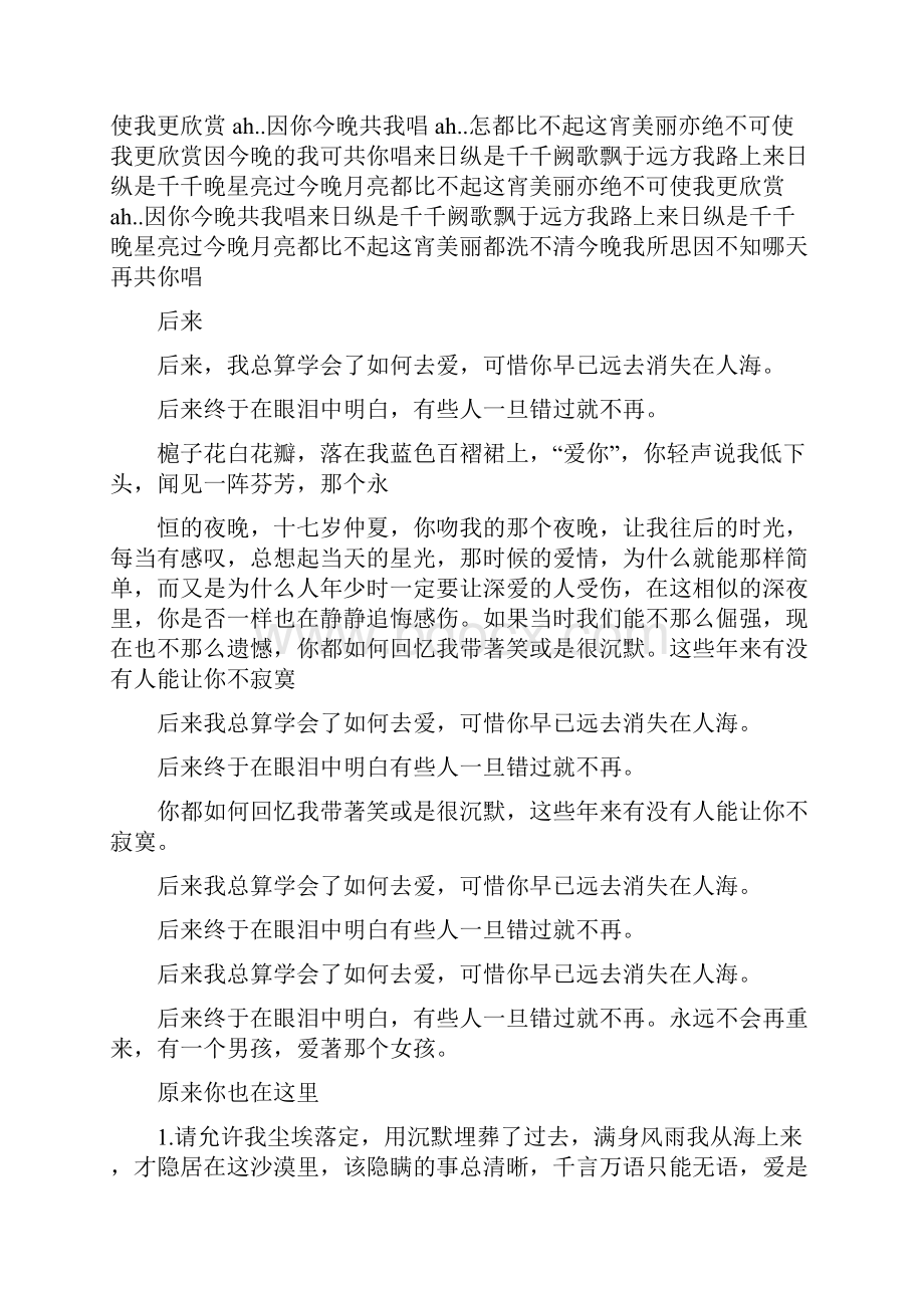 我醉了因为我寂寞.docx_第2页