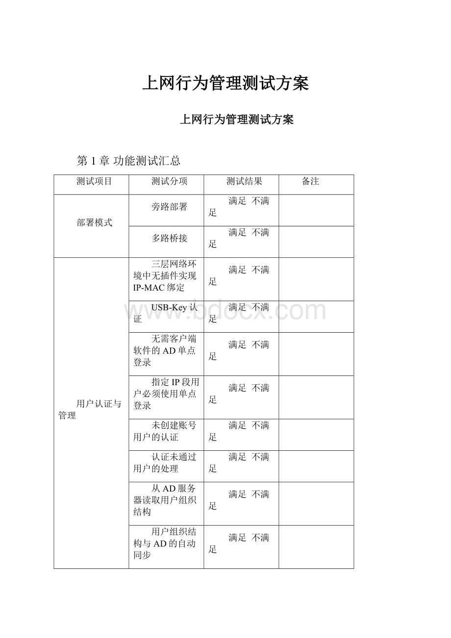 上网行为管理测试方案.docx