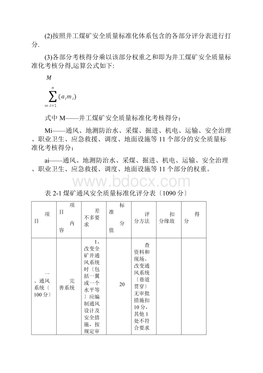 木兰煤矿安全质量标准化评分表.docx_第2页