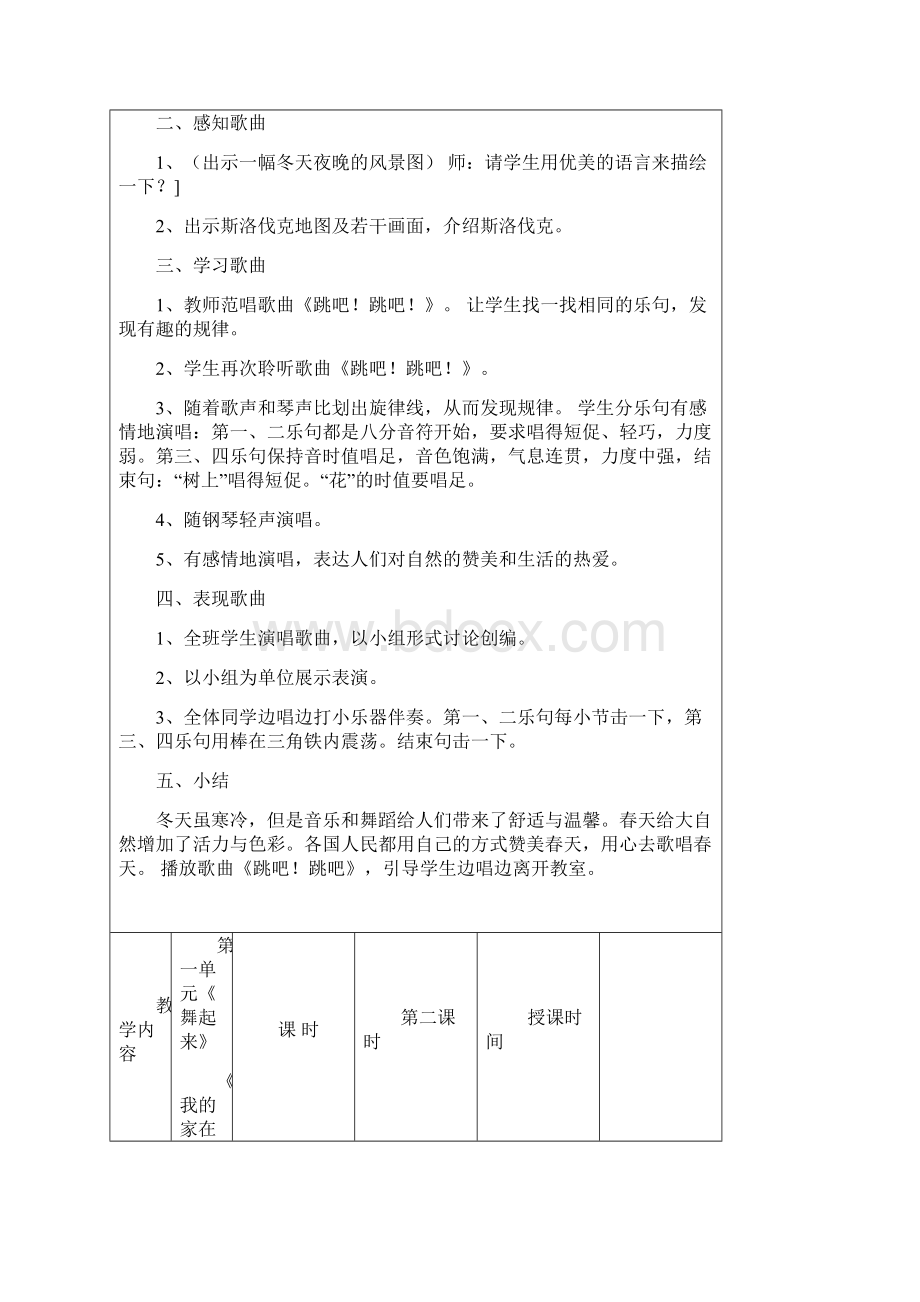 苏教版小学四年级音乐下册教案.docx_第2页