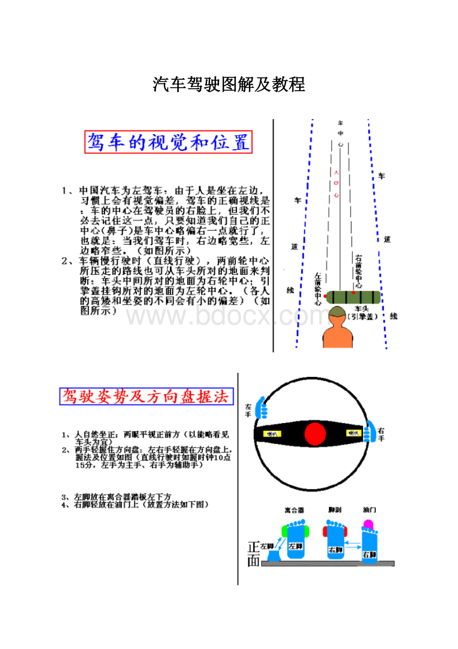 汽车驾驶图解及教程.docx_第1页