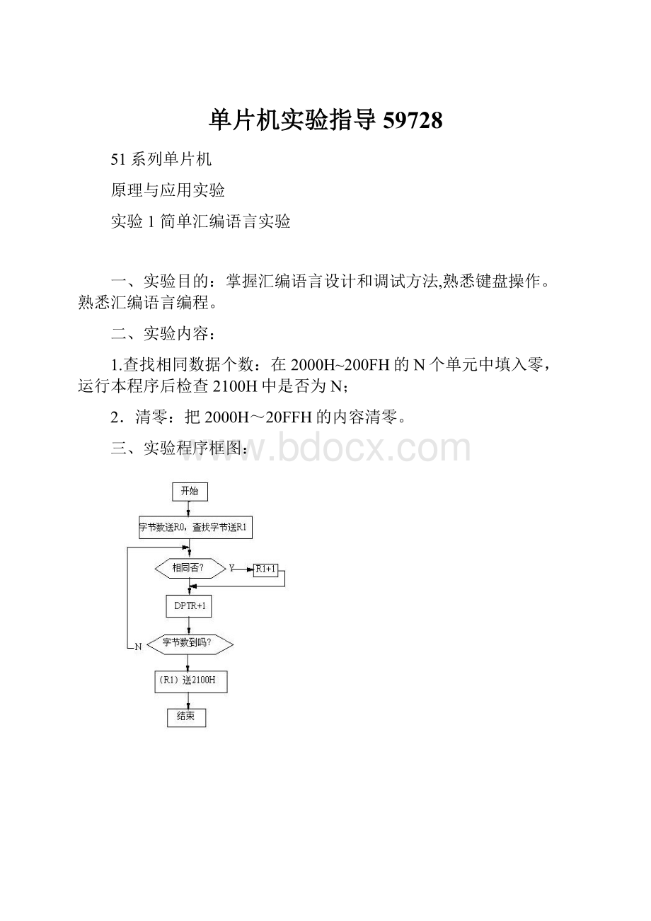 单片机实验指导59728.docx