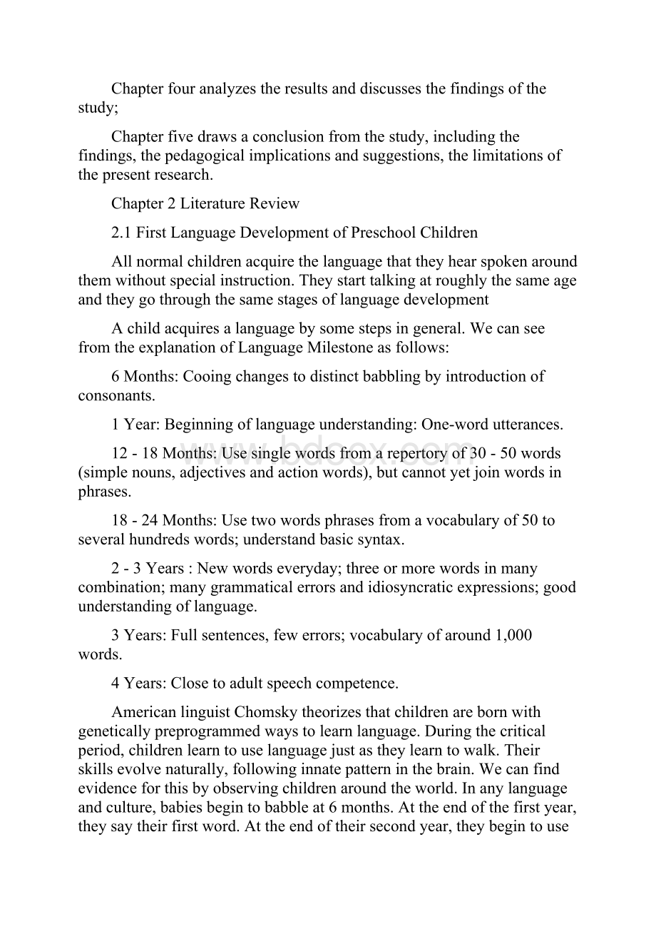 First Language Development of Preschool Children and English TeachingA Case Study.docx_第3页