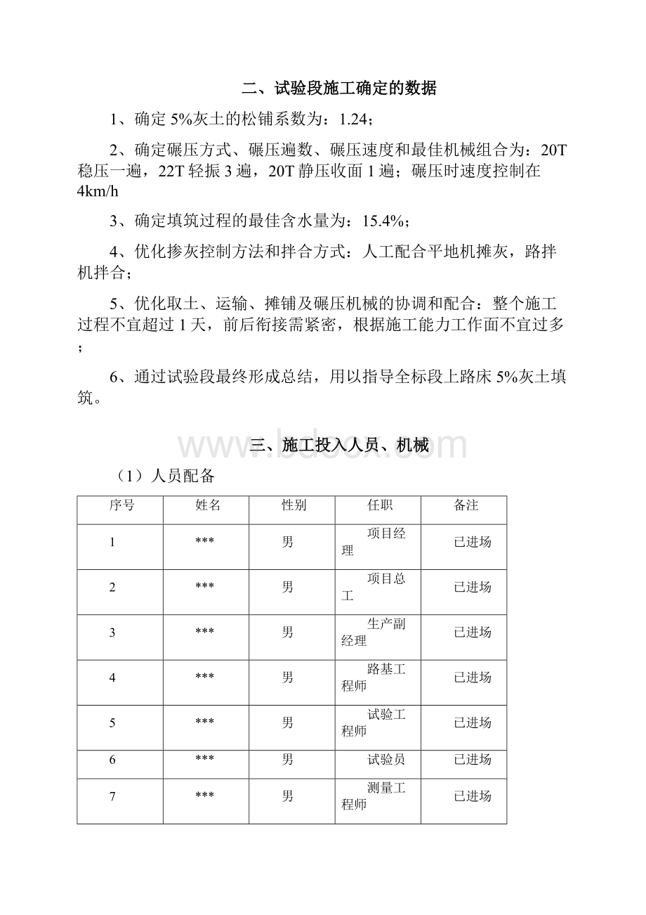 高速公路改扩建项目5灰土路基填筑试验段施工总结.docx_第3页