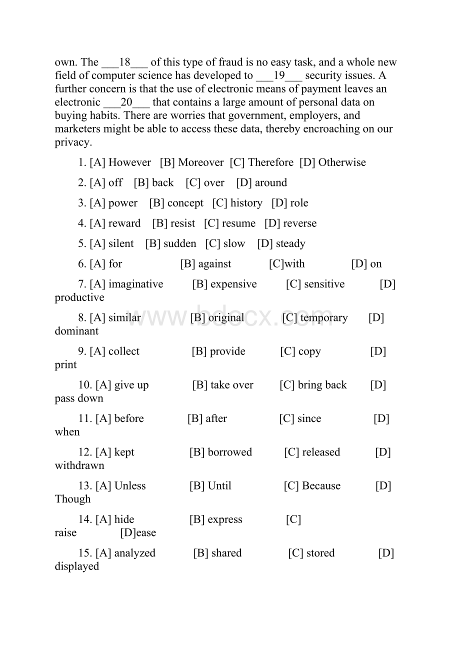 全国硕士研究生入学统一考试英语二试题.docx_第2页