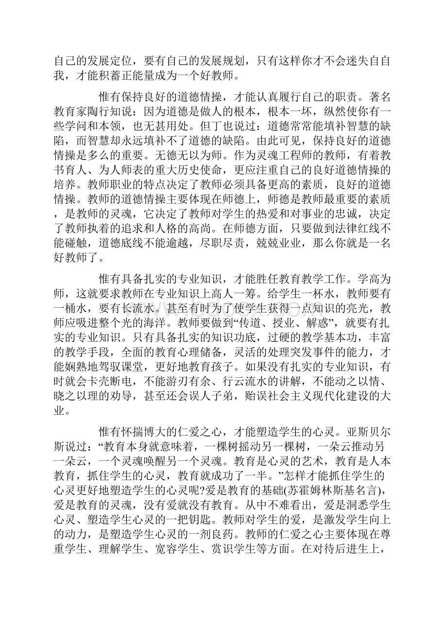 四有教师心得体会3000字.docx_第2页