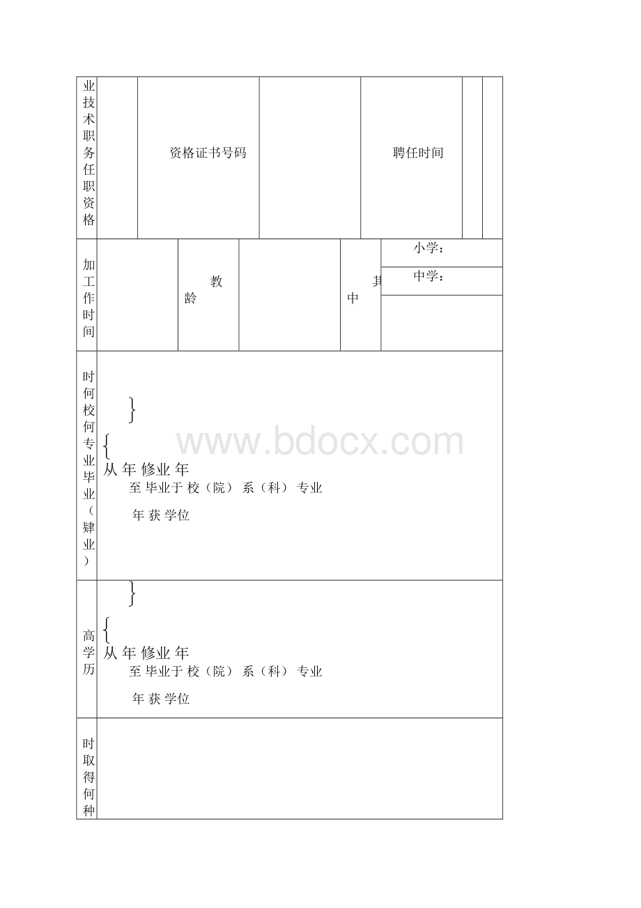 中小学教师职务任职资格评审表.docx_第3页