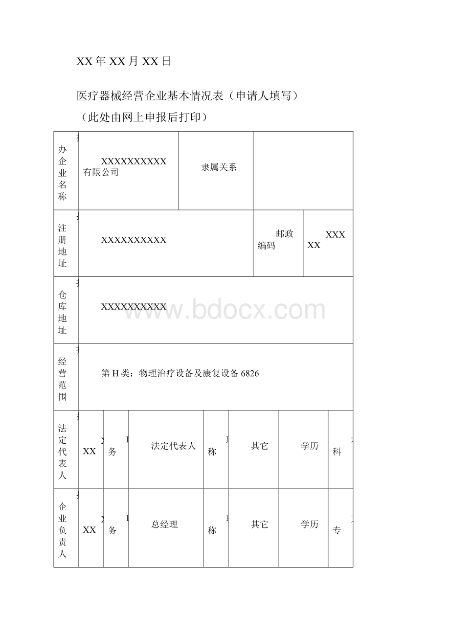 二类医疗器械备案申请资料模板.docx_第2页